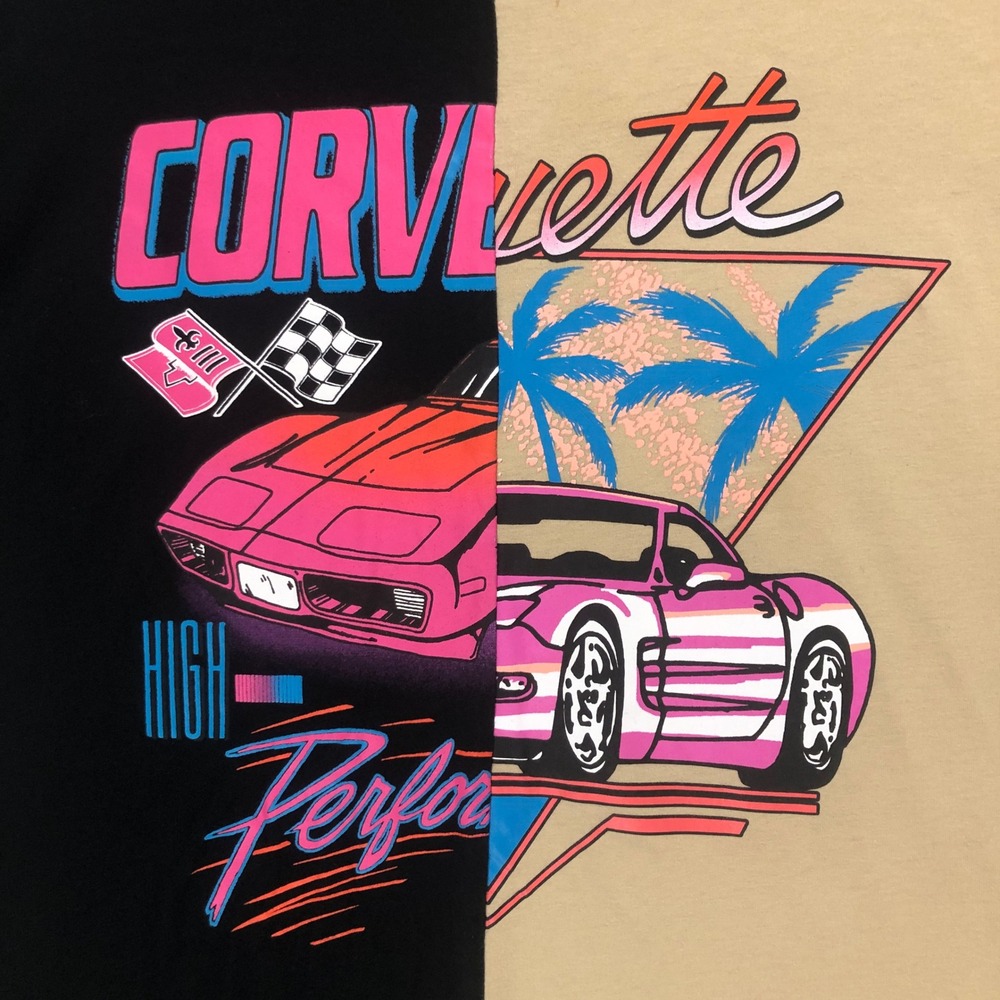 GM Official Licensed Corvette‎ High Performance Split Color T Shirt